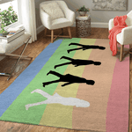 the beatles abbey road album rainbow art for fans area rug area rug living room carpet rug regtangle carpet floor decor home decor 0