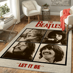 the beatles band iconic liverpool band the beatles let it be area rug rug regtangle carpet floor decor home decor 0