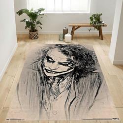 The Dark Knight The Joker Sketch Area Rug Living Room And Bed Room Rug Rug Regtangle Carpet Floor Decor Home Decor
