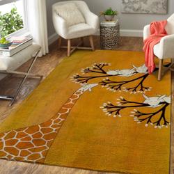 The Giraffe And The Bunnies Area Rug Living Room Rug Home Decor 191016 Ofd