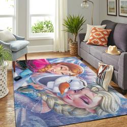 Frozen Area Rug Non-Slip Animated Movie Carpet Home Decor Gift Idea For Fans Ofd 190922
