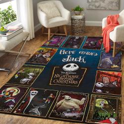 The Nightmare Before Christmas Living Room Rug Halloween Rug Regtangle Carpet Floor Decor Home Decor