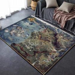 The Witcher Iii Map Area Rug Living Room Rug Home Decor Movie Ofd 021111