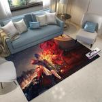 tokyo ghoul touka on roof area rugs anime living room carpet home rug regtangle carpet floor decor home decor 0