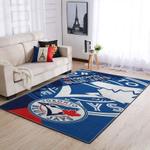 toronto blue jays area rug mlb baseball team logo carpet living room rugs rug regtangle carpet floor decor home decor v3660 0