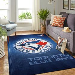 Toronto Blue Jays Area Rug Mlb Baseball Team Logo Carpet Living Room Rugs 4