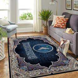 NBA Minnesota Timberwolves Rectangle Rug Personalized Non-Slip Carpet Gift For Basketball Fans 200304121