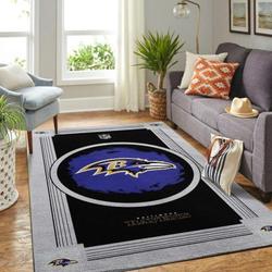 NFL Baltimore Ravens Area Rug Floor Living Room Rug Home Decor