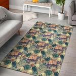 tropical pineapple buddha elephant print area rug living room rug home decor 0
