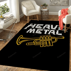 Trumpet Heavy Metal Music Illustration Art For Fans Area Rug Living Room Carpet Rug Regtangle Carpet Floor Decor Home Decor