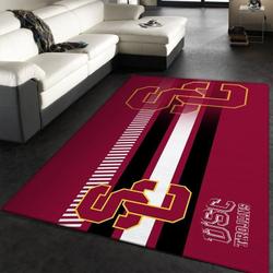 Usc Trojans Ncaa 1 Area Rug Living Room And Bed Room Rug Regtangle Carpet