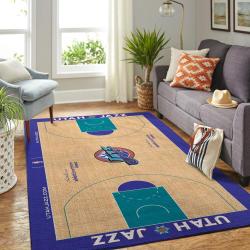 NBA Utah Jazz Rectangle Rug Personalized Non-Slip Carpet Gift For Basketball Fans