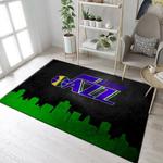 utah jazz skyline nba team logo area rug living room rug us gift dec 0