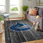 vancouver canucks nhl area rugs hockey living room carpet team logo gray wooden home rug regtangle carpet floor decor home decor 0