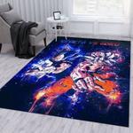 vegeta vs goku dragon ball 5 area rug living room and bed room rug rug regtangle carpet floor decor home decor 0