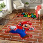 video game fans mario area rug living room rug home decorgaming home decor 0