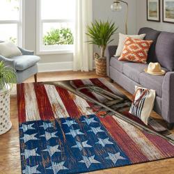 Vintage Trumpet On American Flag Area Rug Vsaf190827 Ofd Area Rug Living Room Carpet Rug Regtangle Carpet Floor Decor Home Decor