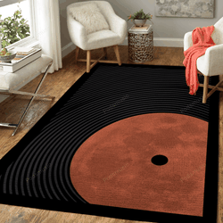 Vinyl Red Moon Music Art For Fans Area Rug Living Room Carpet Rug Regtangle Carpet Floor Decor Home Decor