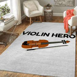 Violin Hero Music Art For Fans Area Rug Living Room Carpet Rug Regtangle Carpet Floor Decor Home Decor