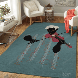 Violin Music Art For Fans Area Rug Living Room Carpet Rug Regtangle Carpet Floor Decor Home Decor