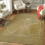 vitruvian guitarist guitar music art for fans area rug living room carpet rug regtangle carpet floor decor home decor 0