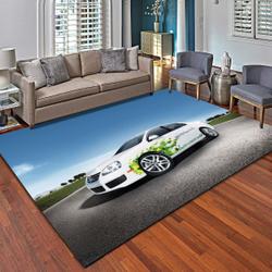Volkswagen Logo Rugs Supercar Living Room Bedroom Carpet Floor Mat Rug Regtangle Carpet Floor Decor Home Decor