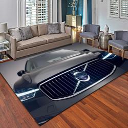 Volvo Logo Rug Supercar Living Room Bedroom Carpet Floor Mat Area Rug Living Room Carpet Rug Regtangle Carpet Floor Decor Home Decor