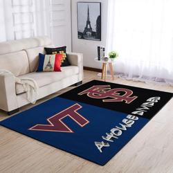 Vt & Fsu Area Rug Football Team Logo Carpet Living Room Rugs Rug Regtangle Carpet Floor Decor Home Decor
