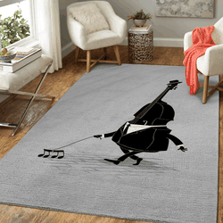 Walking Bass Music Art For Fans Area Rug Living Room Carpet Rug Regtangle Carpet Floor Decor Home Decor