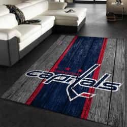 Washington Capitals Nhl 1 Area Rug Living Room Bedroom Rug Rug Regtangle Carpet