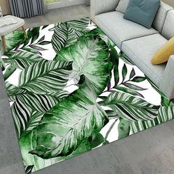 Watercolor Tropical Plant Leaves Dhc04100168Mdr Rug Living Room Rug Home Decor