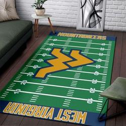 West Virginia Mountaineers NCAA Team Logo Carpet Rug Living Room 200327 2