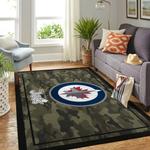 winnipeg jets nhl area rugs camo style living room carpet team logo home rug regtangle carpet floor decor home decor 0
