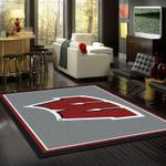wisconsin badgers area rug football team logo carpet living room rugs rug regtangle carpet floor decor home decor v11130 0