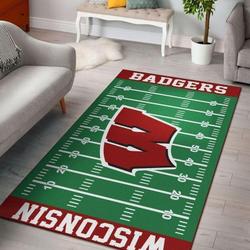 NCAA Wisconsin Badgers Carpet Living Room Rugs Rug Regtangle Carpet V17263 1