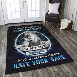 To My Son Gift Home Field Area Rug Living Room Rug Home Decor Living Room Carpet F102120