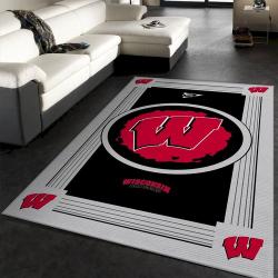 Wisconsin Badgers Ncaa Team Logo Nice Gift Home Decor Rectangle