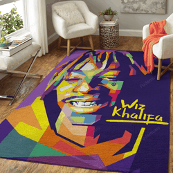 Wiz Khalifa Music Art For Fans Area Rug Living Room Carpet Rug Regtangle Carpet Floor Decor Home Decor