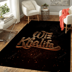 Wiz Khalifa Music Symbols Art For Fans Area Rug Living Room Carpet Rug Regtangle Carpet Floor Decor Home Decor
