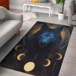 wolf dreamcatcher native american area rug living room rug home decor 0