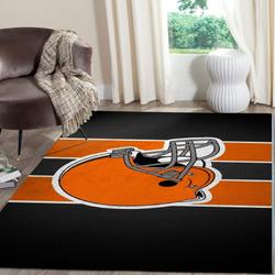NFL Cleveland Browns Rectangle Rug Personalized Non-Slip Carpet Gift For Football Fans