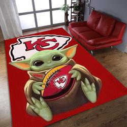 Kansas City Chief Area Rug Living Room Rug Home Decor Home Decor Bedroom Living Room Decor