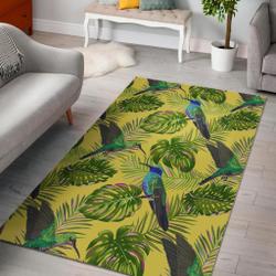 Tropical Birds Area Rug Living Room Rug Home Decor Natural Gfd 1911055