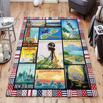 your name area rug living room rug home decor carpet 0