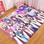 yuruyuri anime 3 area rug living room and bed room rug rug regtangle carpet floor decor home decor 0