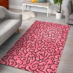 zombie brain halloween pattern print area rug living room rug home decor 0