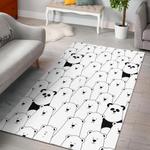 zombie halloween pattern print area rug living room rug home decor 0