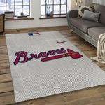 mlb atlanta braves baseball team logo rectangle area dark room ab09
