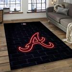 mlb atlanta braves baseball team logo rectangle area dark room ab28
