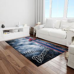 mlb atlanta braves baseball team logo rectangle area light room ab02